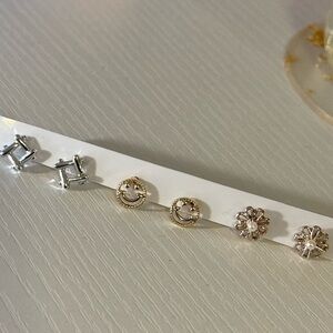 Chic Silver and Gold Earrings Collection